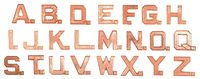STAMPED COPPER LETTERS