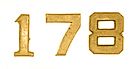 STAMPED BRASS NUMBERS