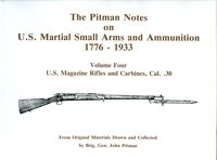 PITMAN NOTES VOL IV. - U.S. MAGAZINE RIFLES AND CARBINES CAL. .30
