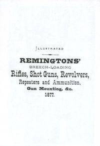 REMINGTON FIREARMS CATALOG 1877