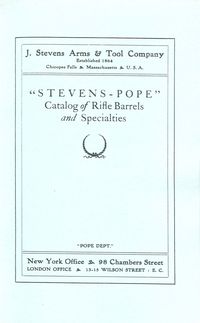 J. STEVENS ARMS & TOOL CO., 1901 STEVENS-POPE