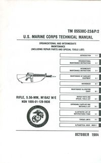 RIFLE, 5.56MM, M16A2, TM 05538C-23&P/2
