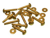 #9, 1 INCH SOLID BRASS RIVETS & BURRS