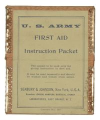 WWI U.S. ARMY FIRST AID INSTRUCTION PACKET