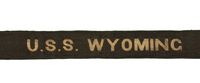 U.S.S. WYOMING WWI CAP RIBBON
