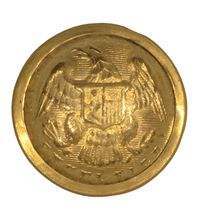 CIVIL WAR STATE OF NEW YORK LARGE STAFF OFFICER BUTTON