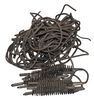 CIVIL WAR CARBINE CLEANING BRUSHES WITH PULL THRU THONGS