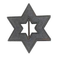 WWI BLACKENED BRONZE GENERAL STAFF COLLAR DEVICE