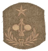 WWI MASTER ENGINEER COAST ARTILLERY SHOULDER PATCH