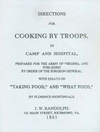 DIRECTIONS FOR COOKING BY TROOPS IN CAMP AND HOSPITAL