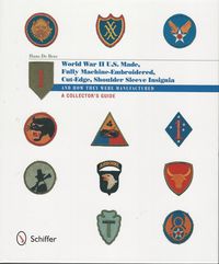 WORLD WAR II U.S. MADE, FULLY MACHINE-EMBROIDERED, CUT EDGE, SHOULDER SLEEVE INSIGNIA