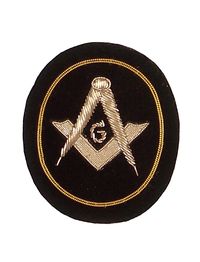 MASONIC EMBLEM EMBROIDERED INSIGNIA