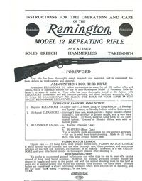 REMINGTON MODEL 12 REPEATING RIFLE .22 CAL