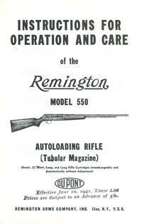 REMINGTON MODEL 550 REPEATING RIFLE .22 CAL. (AUTOLOAD)