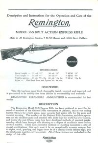 REMINGTON MODEL 30-S REPEATING RIFLE .25, 7MM, .30-06 CAL. (BOLT)