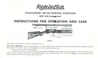 REMINGTON SPORTSMAN AUTOLOADING SHOTGUN, ALL GAUGES