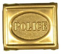 POLICE MILLS BELT BUCKLE