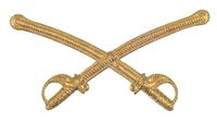M1851 CAVALRY OFFICER'S SABRE HAT DEVICE