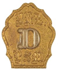 CIVIL WAR PENNSYLVANIA STATE MILITIA FIRE ZOUAVES CAP BADGE