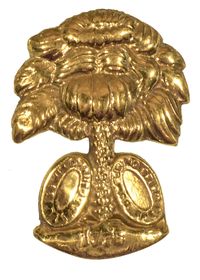 SOUTH CAROLINA CAST BRASS HAT PIN
