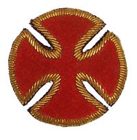 CIVIL WAR EMBROIDERED CORPS BADGE