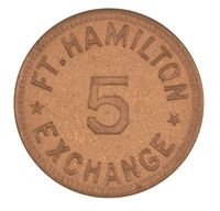 FORT HAMILTON POST EXCHANGE TOKEN