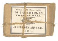 CIVIL WAR .69 CALIBER MINIE INERT DUMMY CARTRIDGE ARSENAL PACK