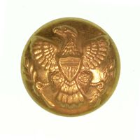 INDIAN WAR EAGLE BUTTON