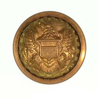INDIAN WAR EAGLE BUTTON