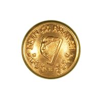 IRISH SOCIETY BRASS BUTTON