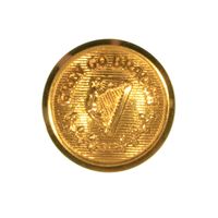 IRISH SOCIETY BRASS BUTTON