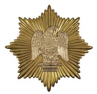 1833 DRAGOON HAT EMBLEM WITH SUNBURST