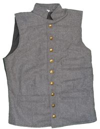 CIVIL WAR CONFEDERATE GRAY VEST