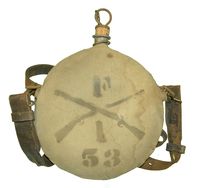 INDIAN WAR / SPANISH AMERICAN WAR CANTEEN, STRAP, & CUP #4