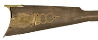 KENTUCKY / PLAINS RIFLE BRASS PATCHBOX AND BUTTPLATE