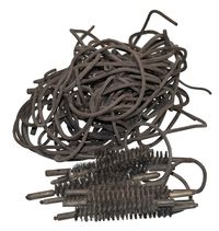 CIVIL WAR CARBINE CLEANING BRUSHES WITH PULL THRU THONGS