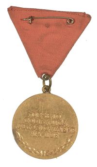 YUGOSLAVIA 20TH ANNIVERSARY PEOPLES ARMY MEDAL #2