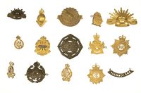 AUSTRALIAN 15 PIECE BADGE LOT