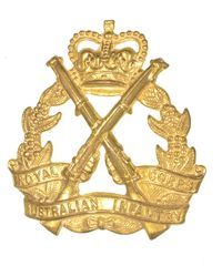 AUSTRALIAN INFANTRY HAT BADGE