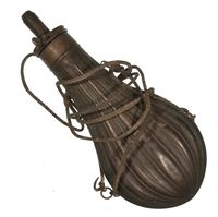 FLUTTED COPPER FLASK