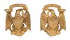 1898 U.S. ARMY OFFICERS SHOULDER STRAP EAGLES