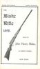 THE BLAKE RIFLE BOOK, 1898