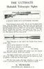 BROADSIDE ADVERTISING TELESCOPIC SIGHTS BY THE FAMED TARGET AND SCHUETZEN RIFLE AND BARRELMAKER A. HUBALEK