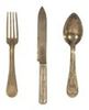 WWI KNIFE, FORK & SPOON SET