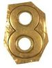 BRASS NUMERAL 8