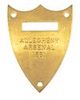 M1859 McCLELLAN SADDLE POMMEL SHIELD, ALLEGHENY ARSENAL 1861