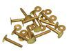 #9, 1 INCH SOLID BRASS RIVETS & BURRS