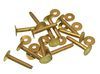 #9, 1 INCH SOLID BRASS RIVETS & BURRS