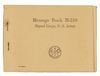 WWII U.S. ARMY SIGNAL CORPS MESSAGE BOOK M210