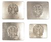 1936-1939 SPANISH CIVIL WAR BUCKLE 4 PACK